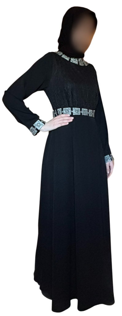 Abaya Yasmine – Argent