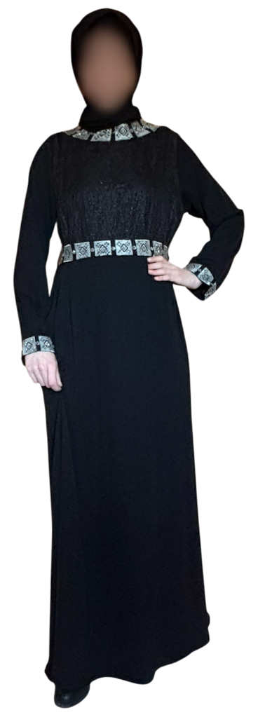 Abaya Yasmine – Argent